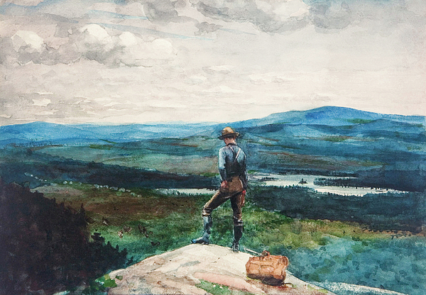 Winslow homer - The Ranger Adirondacks by Winslow Homer 1882