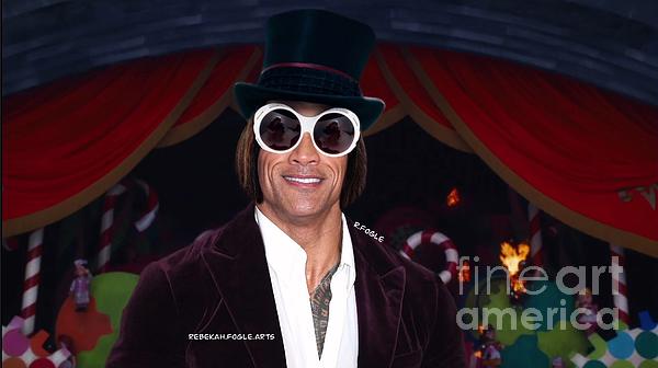 The Rock Willy Wonka Jigsaw Puzzle by Rebekah Fogle - Fine Art America