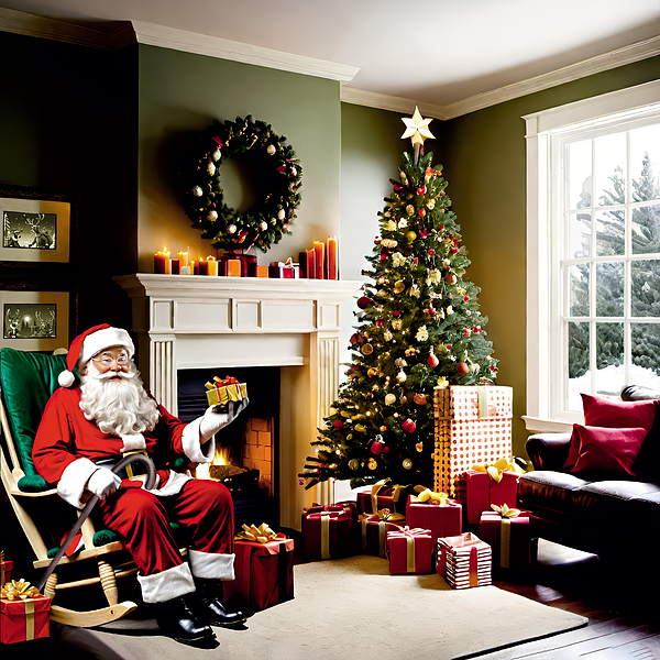 Santa Claus Mixed+media