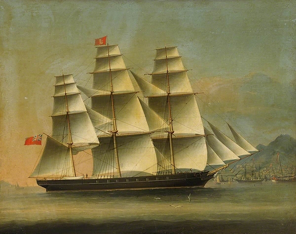 Anonymous - The ship Caduceus off Hong Kong 
