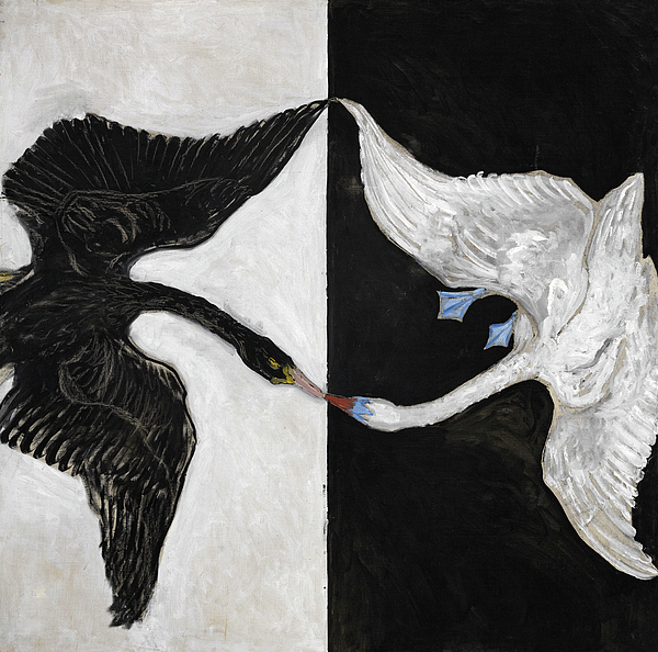 The Swan, No.2 Greeting Card by Hilma af Klint