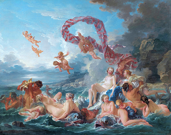 Birth of Venus Francois Boucher Classic nude Painting in Oil for Sale