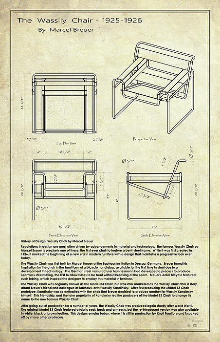 Wassily discount chair measurements