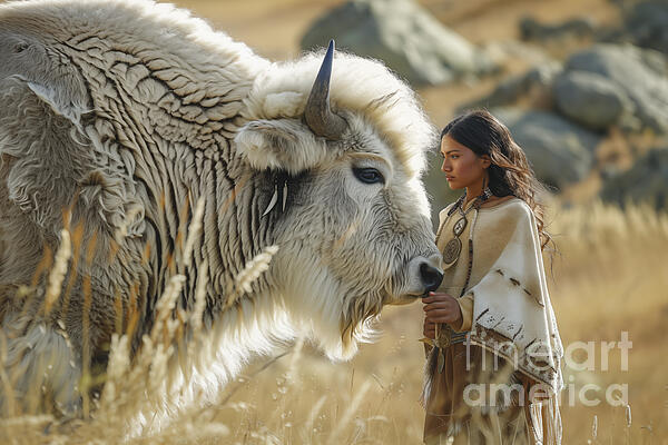 Delphimages Photo Creations - The sacred White Buffalo Calf Woman