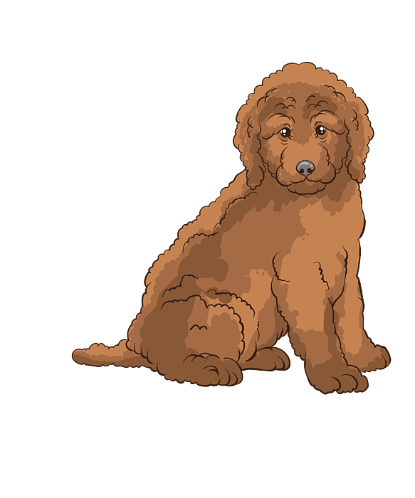 Cute Girls Goldendoodle Gift Golden Doodle Print' Water Bottle