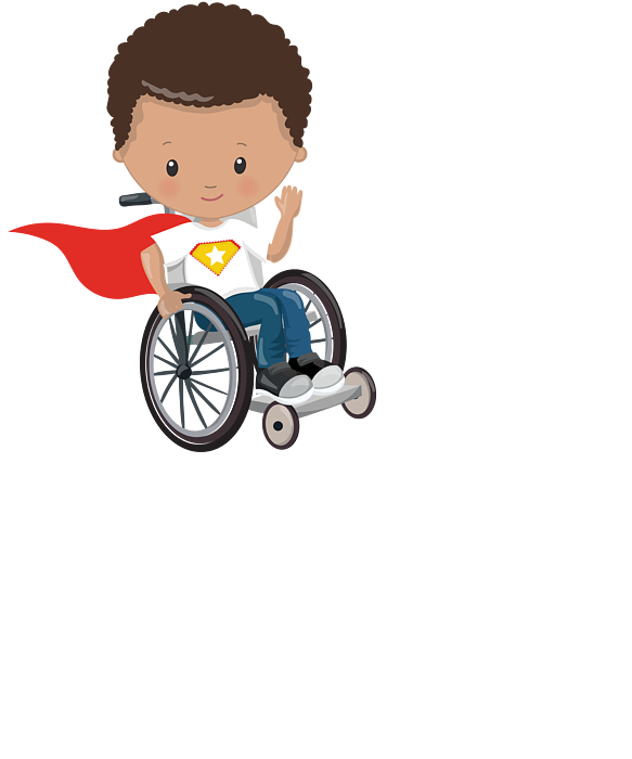 child in wheelchair clipart