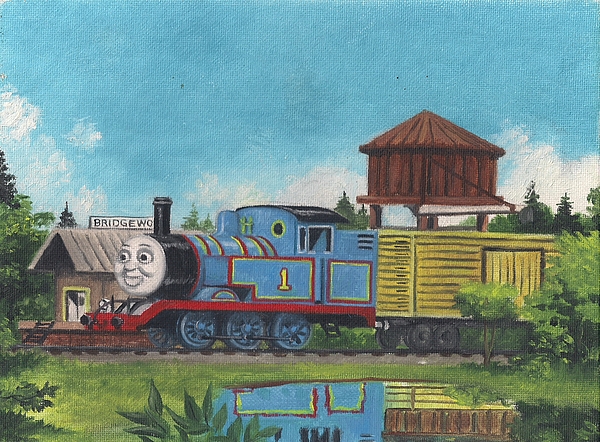 Thomas The Tank Engine by Nick Prieto Fleece Blanket by Jarrod