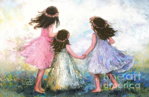 Three store Sisters Giclee Art Print