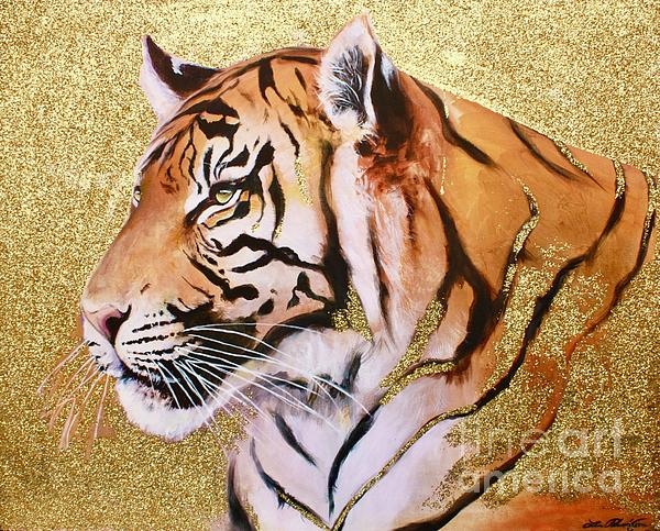 Tiger string art portrait
