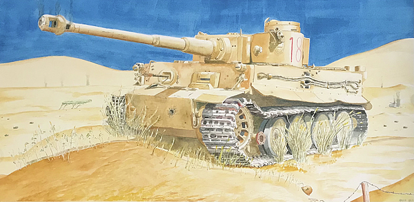 ww2 tiger tank art