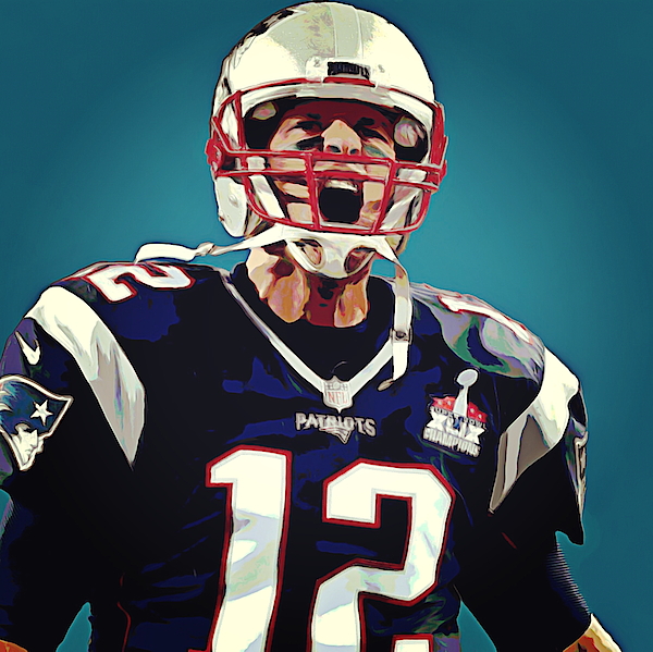 Tom Brady, number 12, New England Patriots, Captain America T-Shirt by  Thomas Pollart - Fine Art America