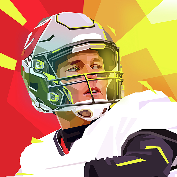 Tom Brady Pop Art Duvet Cover by Gilang Bogy - Pixels