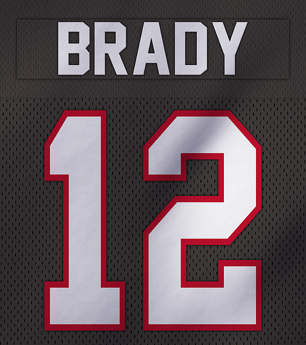 Tom Brady Tampa Bay Buccaneers Jersey Art Sticker by Joe Hamilton - Fine  Art America