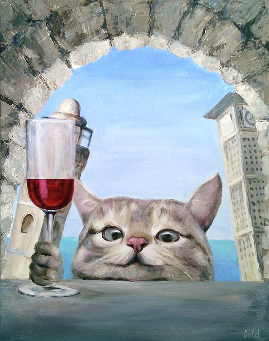 Tanya Goldstein - Tom with wine