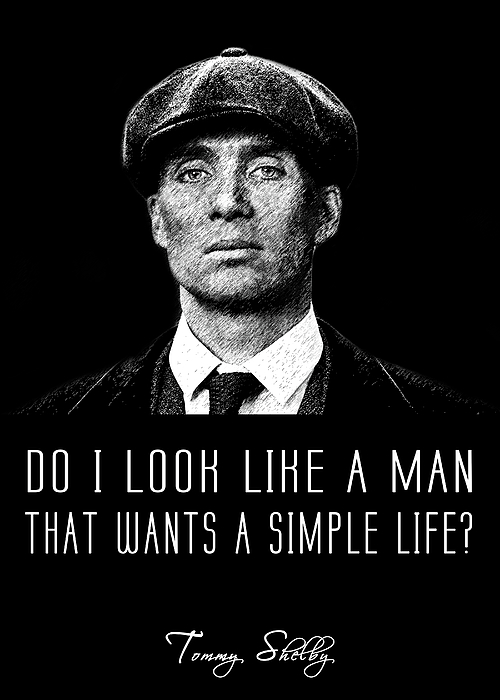 Tommy Shelby Poster Peaky Blinders Crime Drama Canvas Wall Art HD Painting  Print