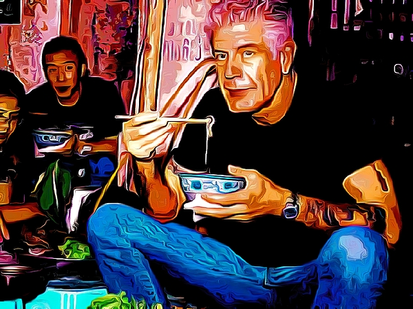 Daniel Zwicke - Tony Eats Noodles - Bourdain by Bellino