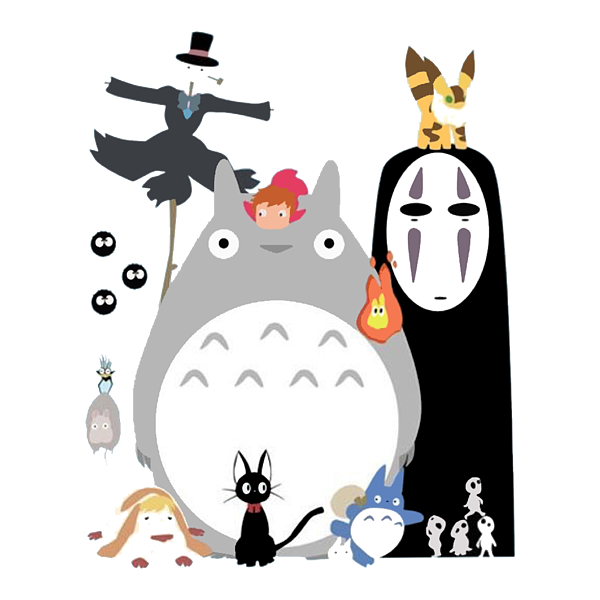 Totoro And Friend Greeting Card by Studio Cartoon