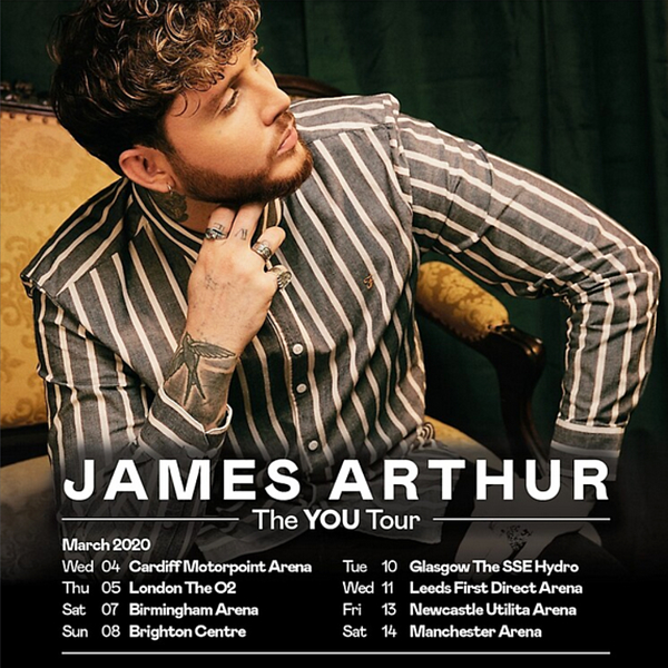 James arthur hot sale t shirt 2020