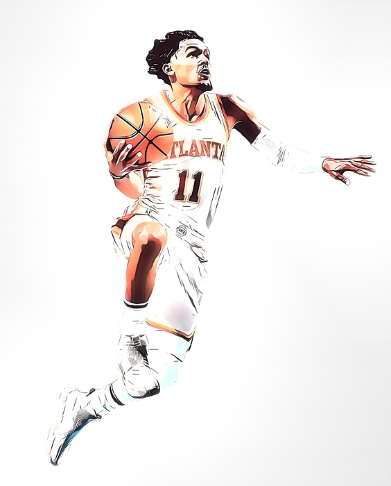 trae young jersey drawing