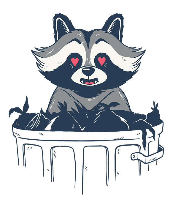 Funny Raccoon Trash Panda' Poster by Philip Anders