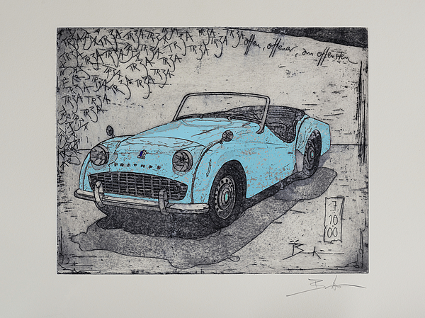 triumph tr3a blue triumph tr3a blue