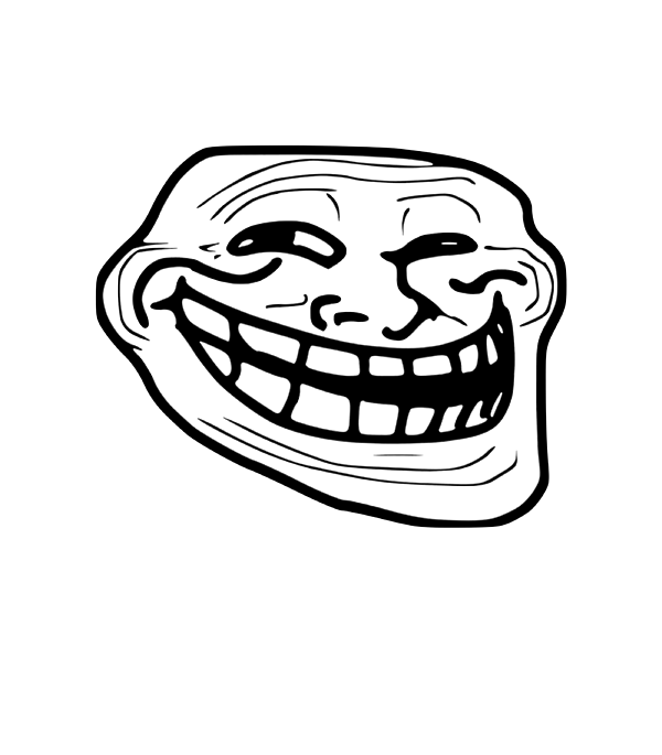 Troll Face Internet Meme by Hakeem Harrie