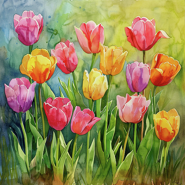 Jose Alberto - Tulips Art Print 1