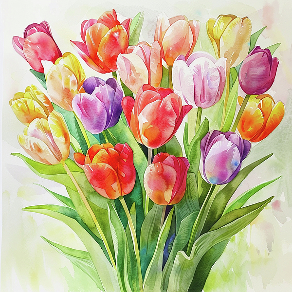 Jose Alberto - Tulips Art Print 2