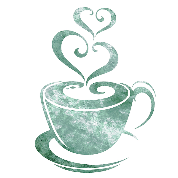 Irina Sztukowski - Two Sweet Hearts Cup Of Coffee Delicious Watercolor Art IV