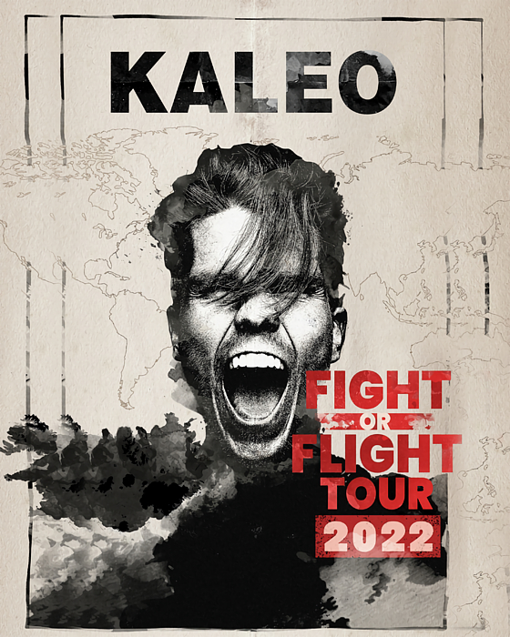 Twokal KALEO Fight or Flight American Tour Greeting Card by Adam Lauren