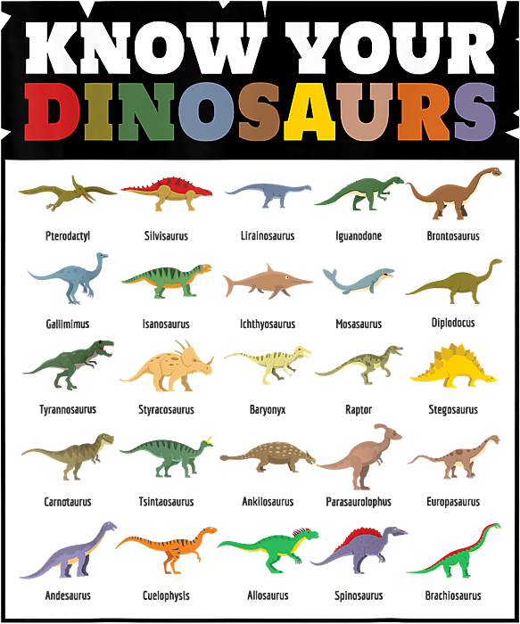 Types of Dinosaur for Kids Dino Know Your Dinosaurs Greeting Card by ...