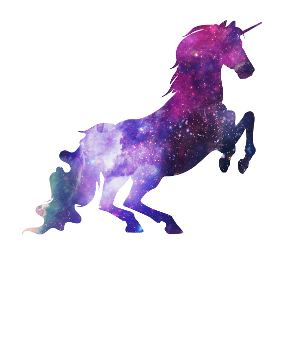 Unicorn Sparkle Space Galaxy Unicorn Print Tee Fleece Blanket By Noirty