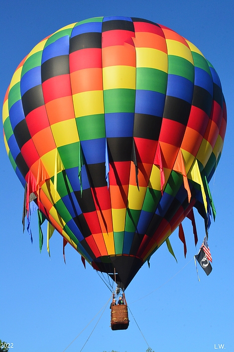 Lisa Wooten - Up Up And Away Rainbow Hot Air Balloon