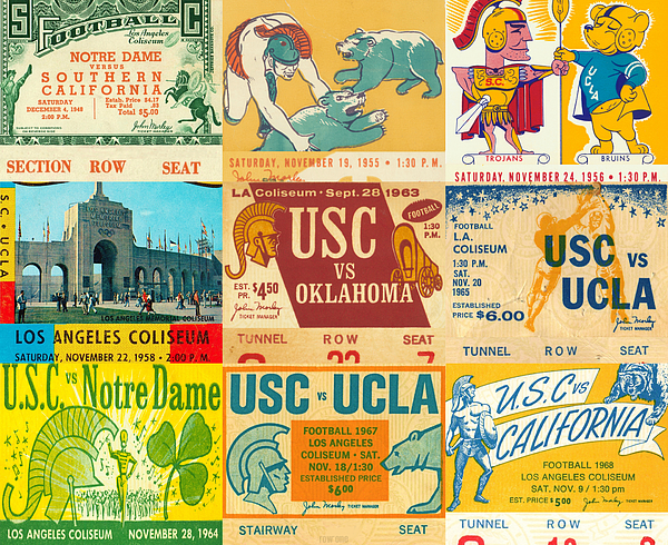Row One Brand - USC Football Ticket Collage