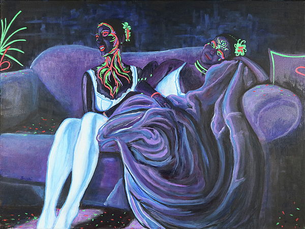 Blacklight and UV Paint Study 2 by Sushi Erotic