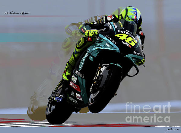 Valentino Rossi, The Doctor, Motorcycle Racer Sticker by Thomas Pollart -  Pixels