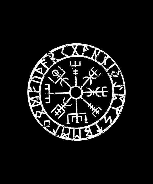 Norse runic compass Vegvisir  Nordic runes of power  OpenSea