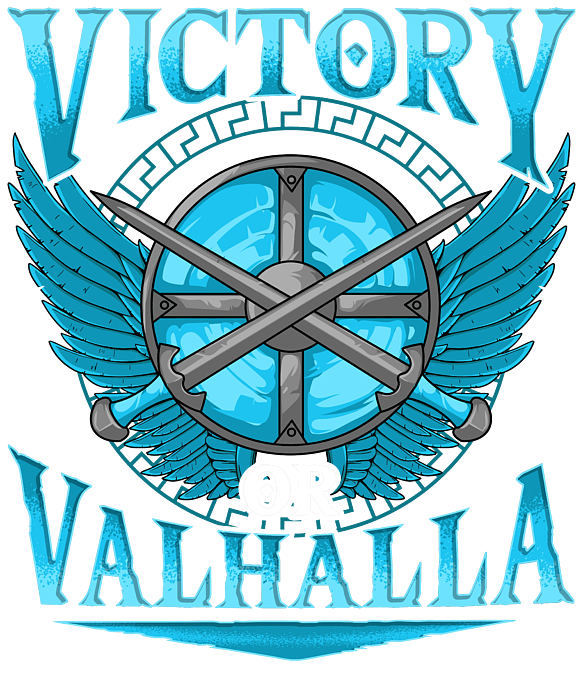 Victory Or Valhalla Viking Mythology Norse History Greeting Card by The ...