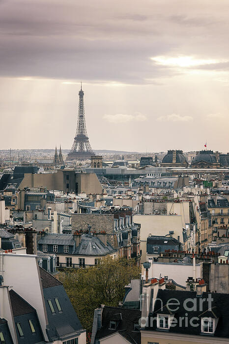 Delphimages Photo Creations - View of Paris and the Eiffel tower