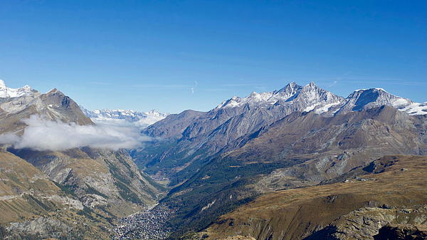 Joe Vella - View of Zermatt from Trockener Steg, Visp,Valais,Switzerland.