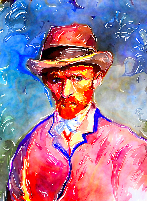 Vincent Van Gogh Sticker by Pixteeby - Pixels