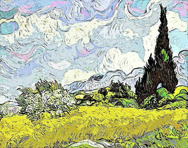 Vincent van Gogh - The Starry Night - Pop Painting Remake Art Version Jigsaw  Puzzle by Vincent van Gogh - Pixels Puzzles