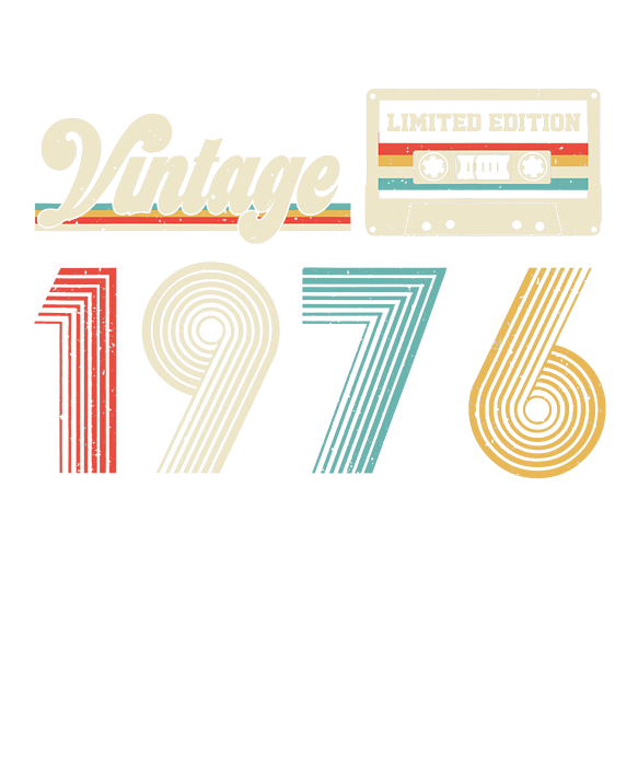 Vintage 1976 T-Shirt Limited Edition 44th Birthday Gifts T-Shirt Vintage 1976 T-Shirt Limited Edition 44th Birthday Gifts T-Shirt