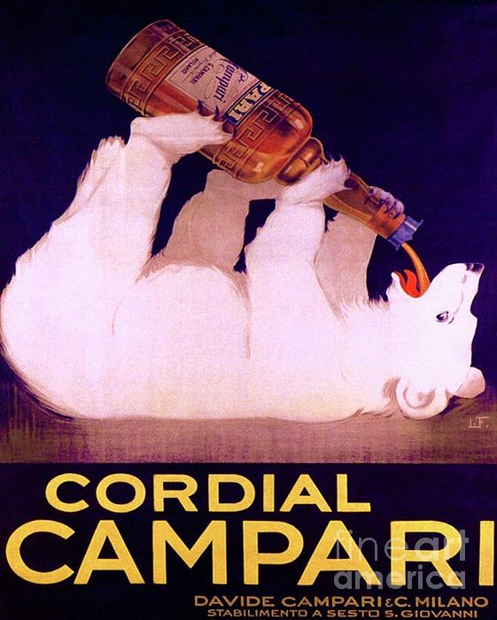 Aziza Del Rosario - Vintage  Campari Art Poster 