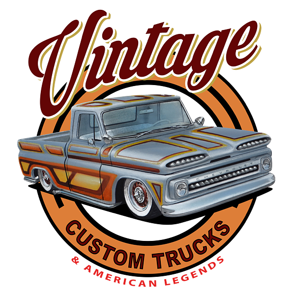 Vintage Custom Truck Sticker
