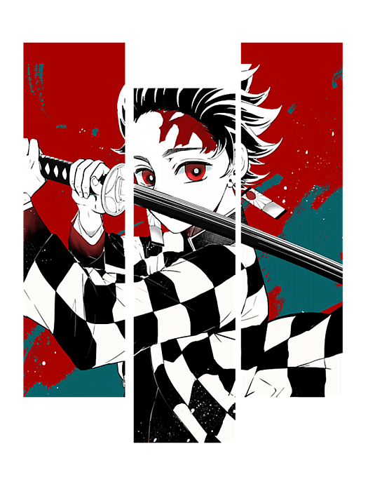 Animal Demon Slayer Anime Tanjiro Kamado Sticker by Anime-Video Game -  Pixels