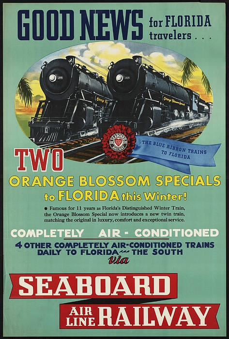 Vintage Poster - Linda Howes Website - Vintage Florida Travel Poster 1930