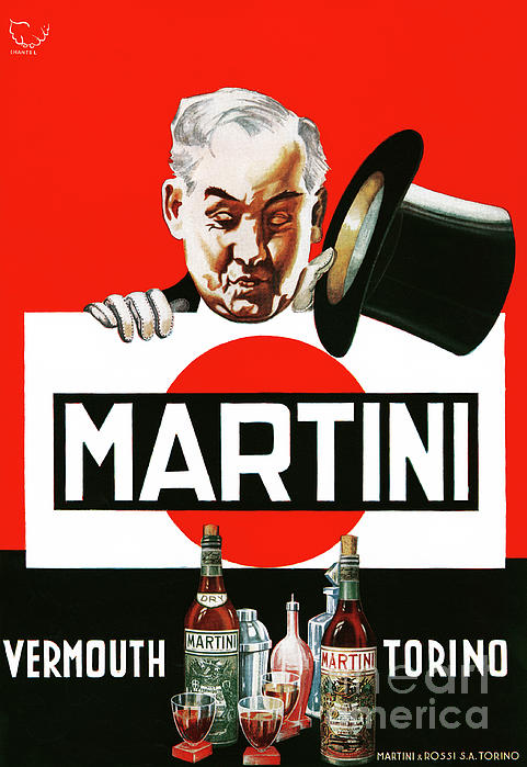 Poster vintage Martini Torino Home Collectible Wall Decor