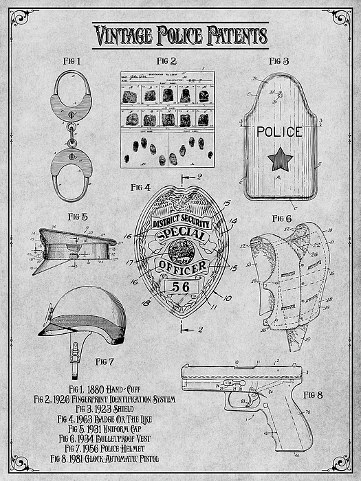 Vintage Hat Box, 1934 Patent Print