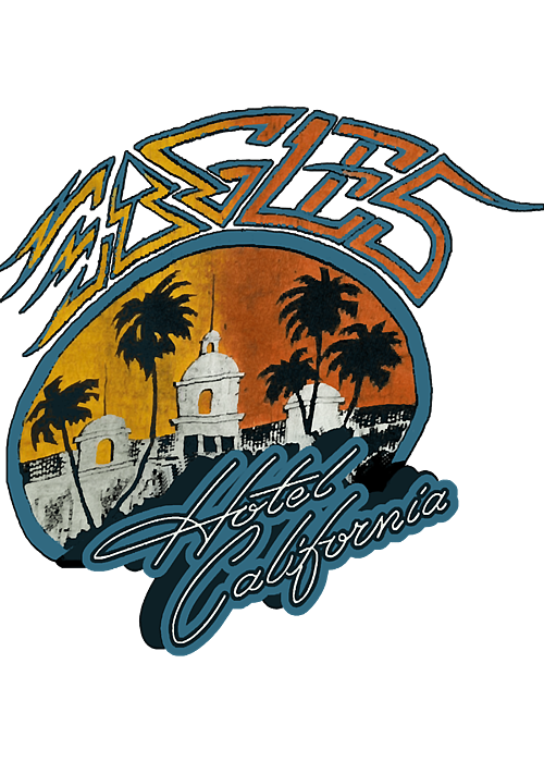 Eagles Hotel California Tribute Tee - Vintage Band Shirts